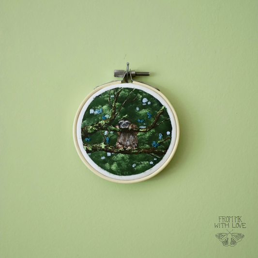 Sloth Embroidery - 3"