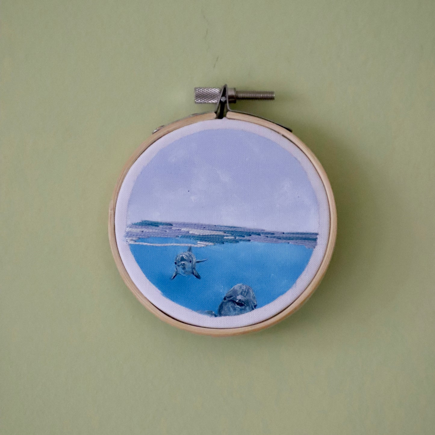 Dolphin Embroidery - 3"