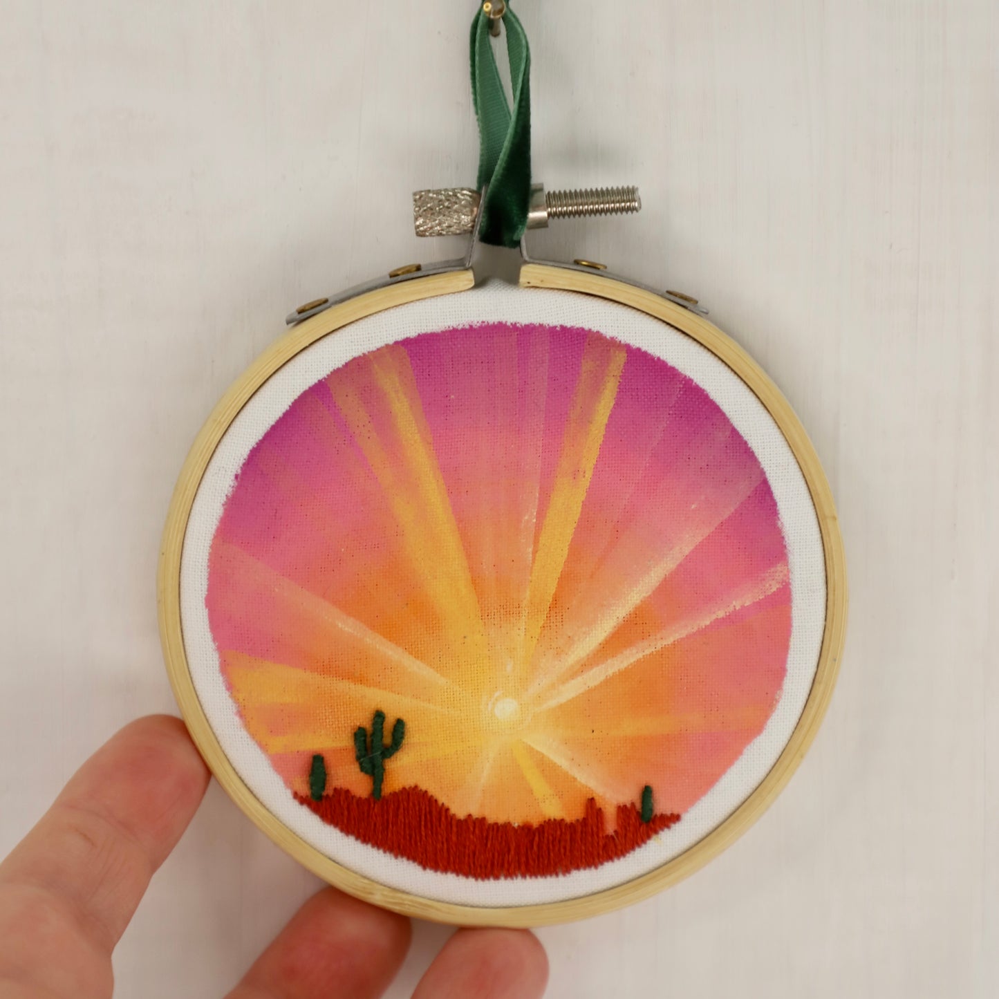 Desert Sunset embroidery - 3"