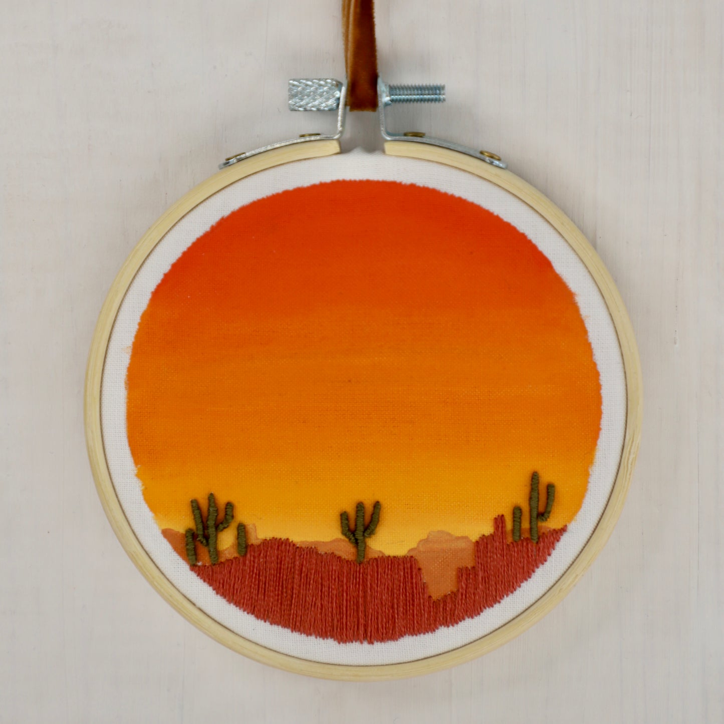 Sunset Sky Embroidery - 4"